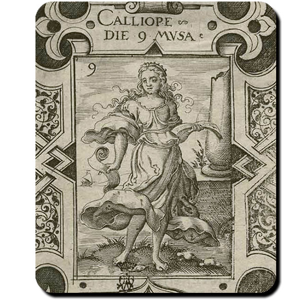 Calliope Griechenland Mythologie Muse Wissenschaft Philosophie Mauspad #16467