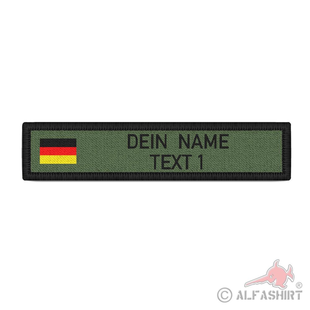 Wunschtext Namen-Schild Oliv Patch Bundeswehr Sanitäter Deutschland #40916