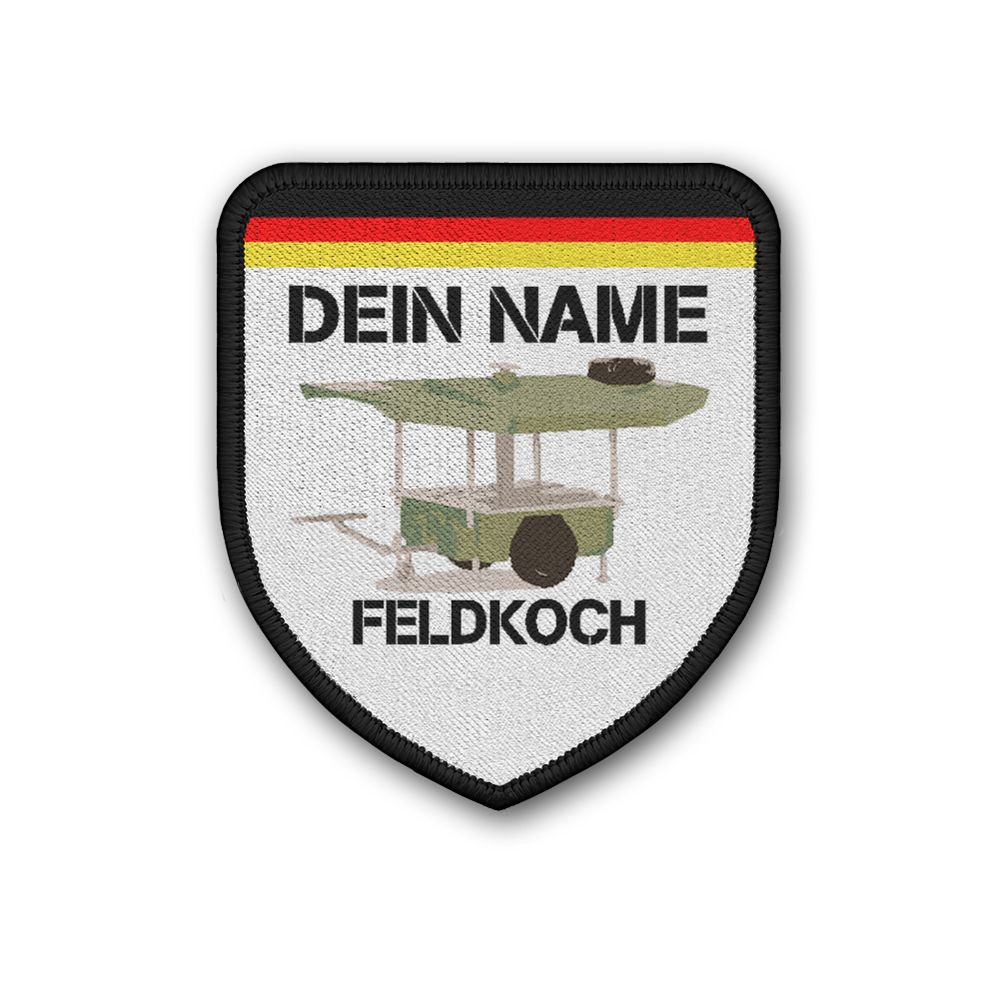 Patch Feldkoch mit deinem Namen personalisiert Bundeswehr Koch Küchenbulle#24639