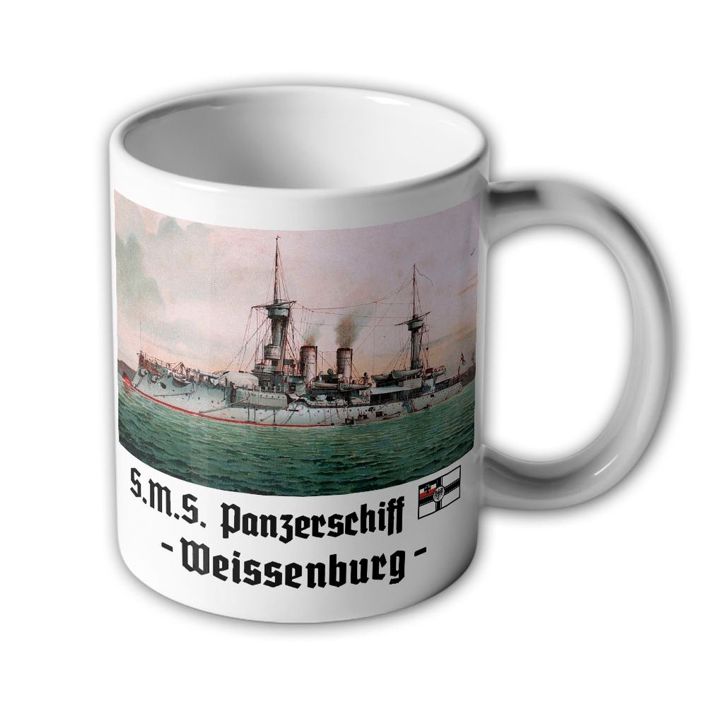 Tasse SMS Weißenburg Panzerschiff deutsche Kaiserliche Marine Reis#12231