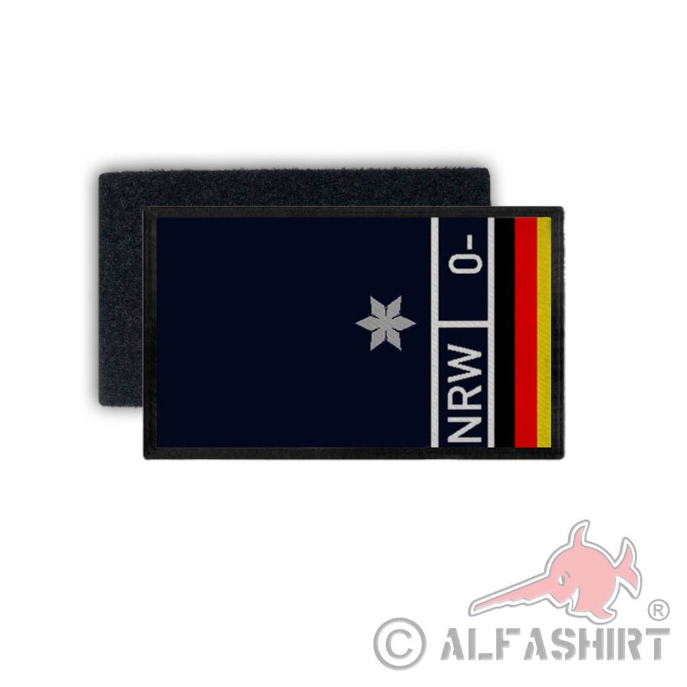 Patch Polizeikommissar NRW PKA PKAin Dienstpatch Blood Rang 9,8x6cm #30854