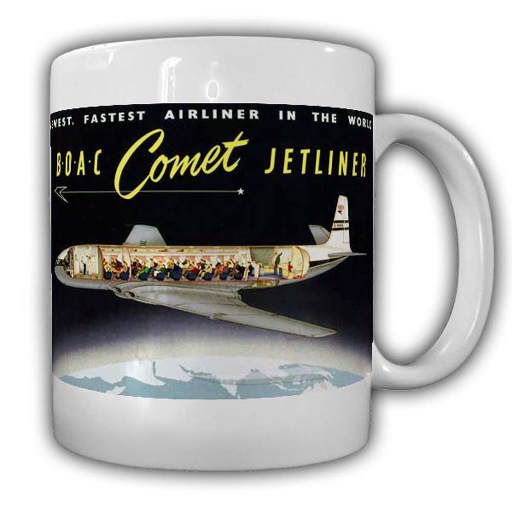 Tasse BOAC Comet Jetliner de Havilland DH 106 Flugzeug Jet erste in Serie #24005