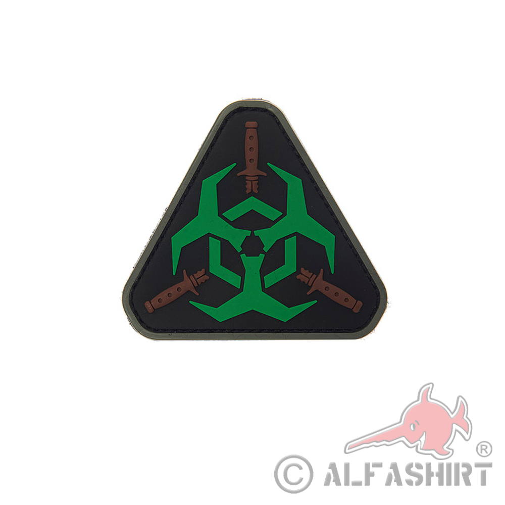 3D Rubber Outbreak Response Patch bio hazard Alfashirt Alfashirt 7 x 8 cm #26983