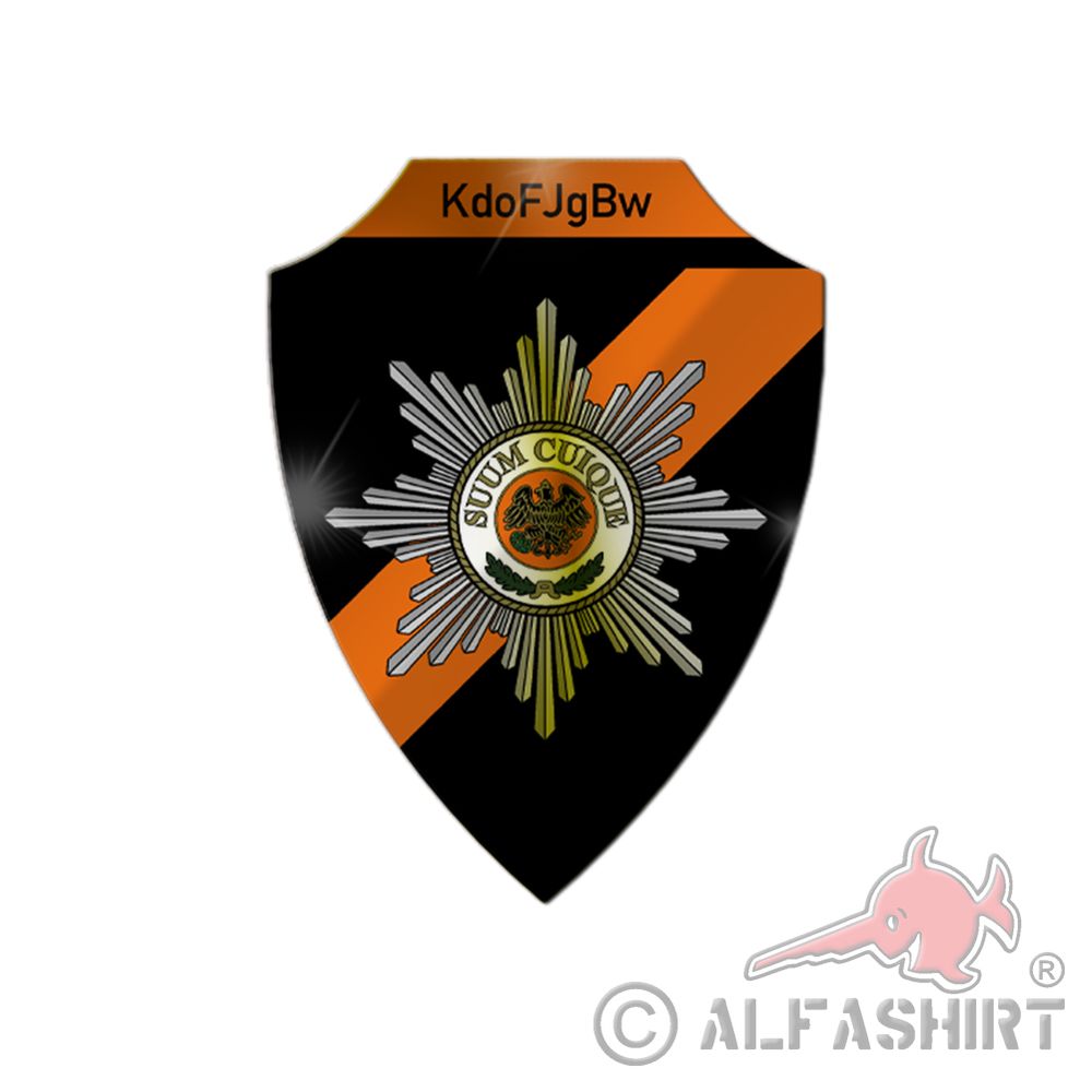 Aluschild Kommando Feldjäger of the Bundeswehr KdoFJgBw Bundeswehr # 36814