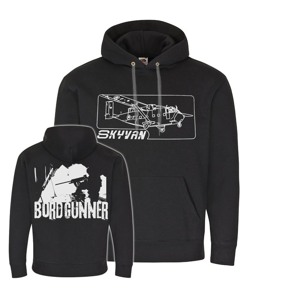 Skyvan Bordgunner Doorgunner Flugzeug Transport Kapuzenpullover Hoodie #23208