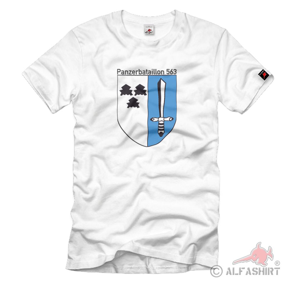 Panzerbataillon 563 Bw Bundeswehr Wappen Panzer Btl Pz - T Shirt #1283