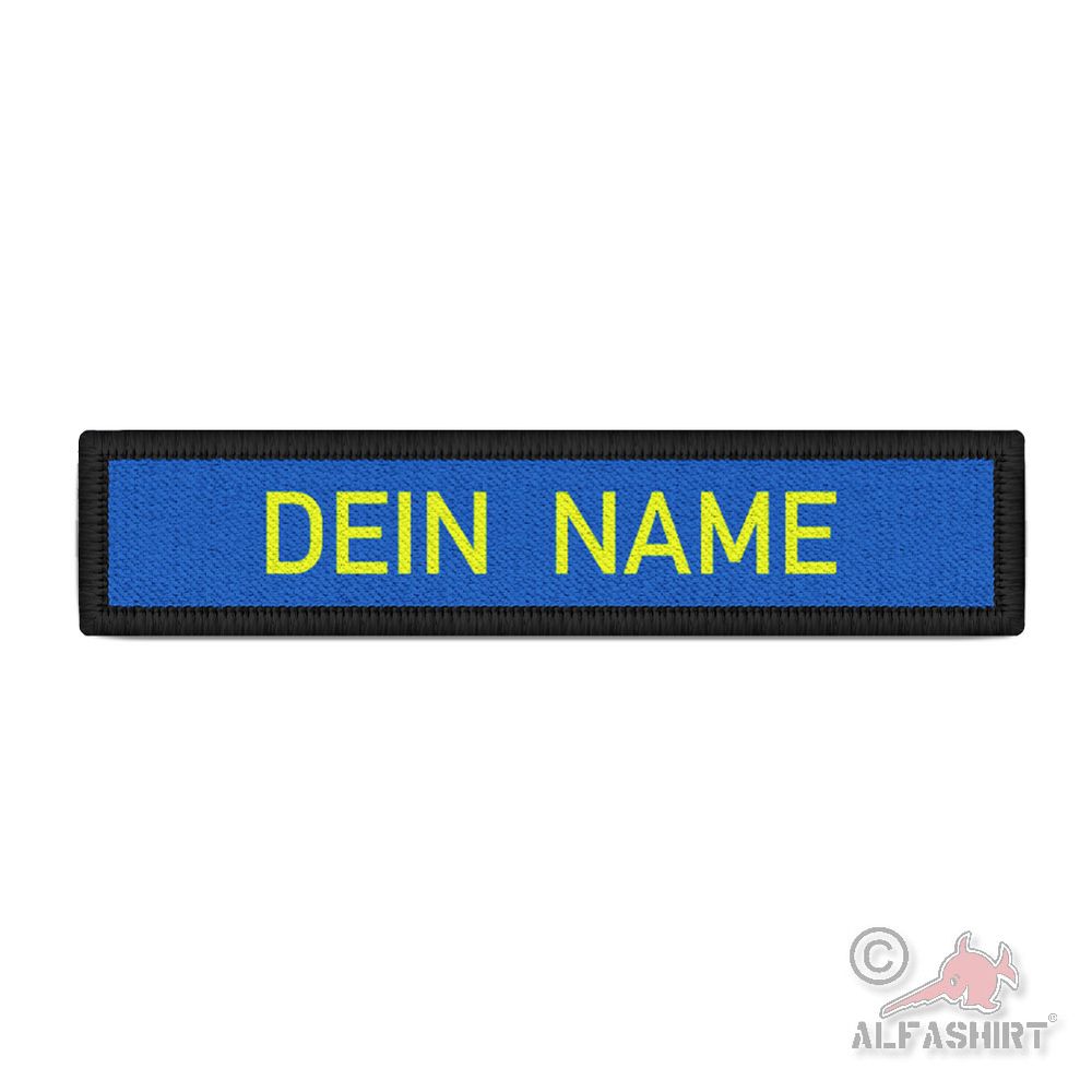 Patch dunkelblau Gelb für Arbeitskleidung Uniform Jacke Einsatzkleidung#45391