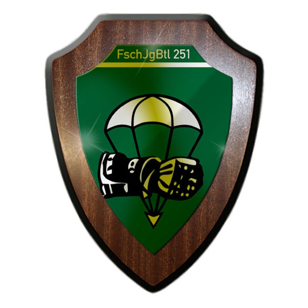 Heraldic shield FschJgBtl 251 Calw paratrooper battalion Calw BW coat of arms # 16366