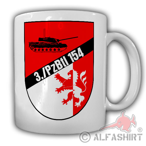 3 PzBtl 154 Panzerbataillon Hessisch Lichtenau BW Kompanie -Tasse #25959