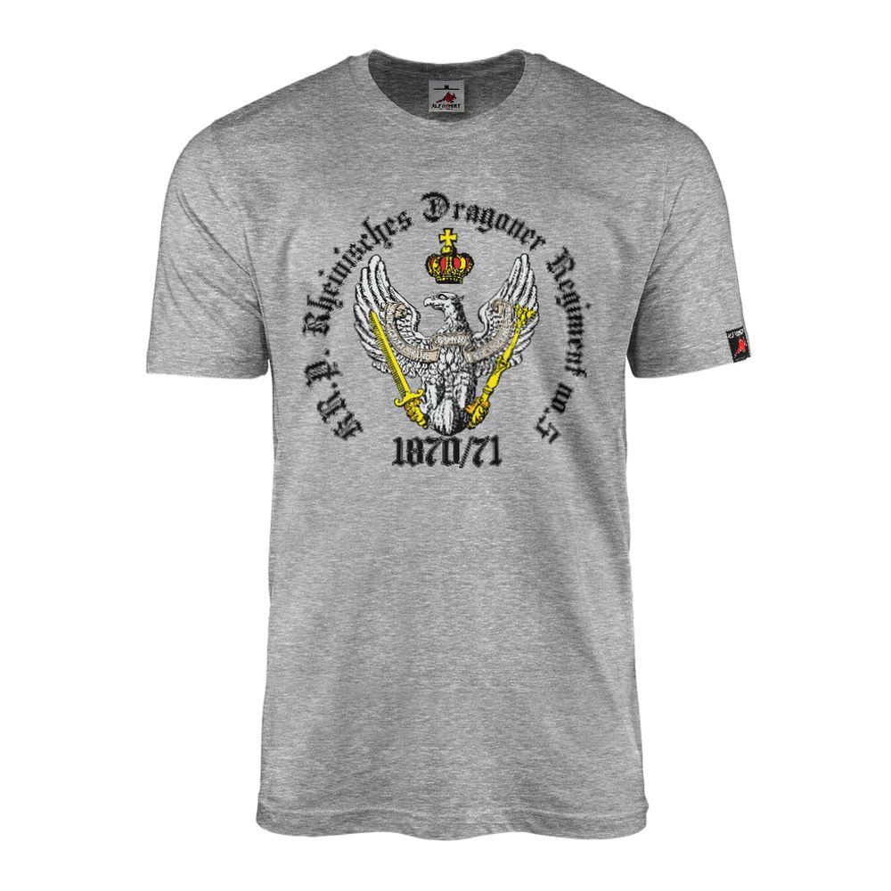 T-Shirt grau Preußen Adler 1870 1871 Deutsch-Französisch #43326