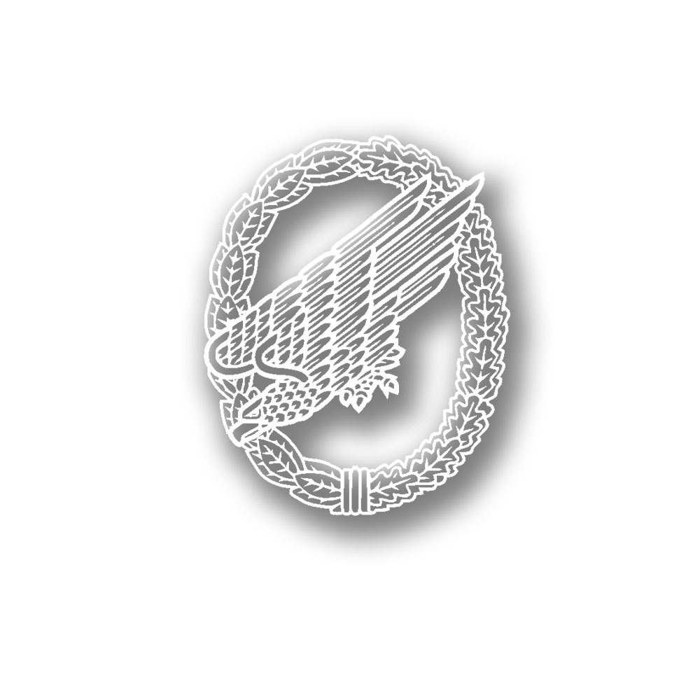 Aufkleber Sticker Fallschirmjäger Abzeichen Luftlandetruppen 18,5x15cm  #A6156