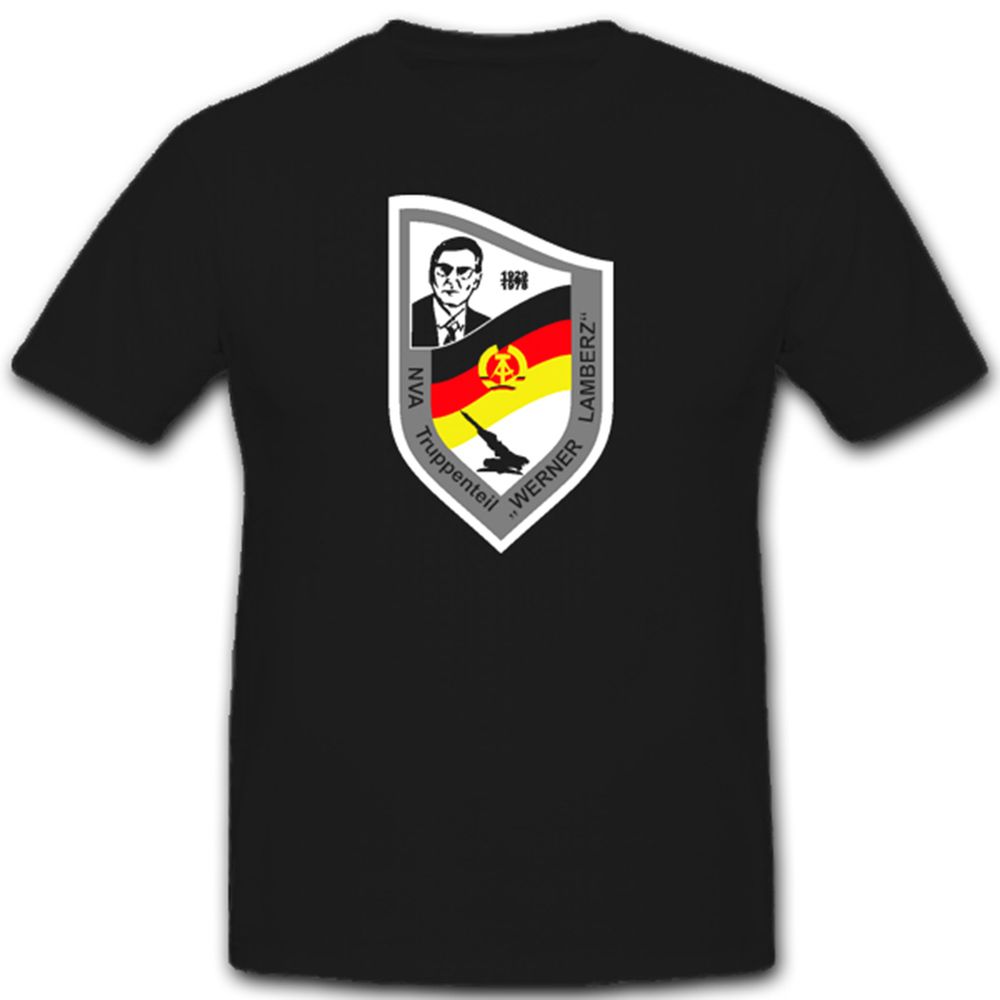 Emblem NVA Troop School Werner Lamberz GDR Military Training Badge – T-Shirt #2916