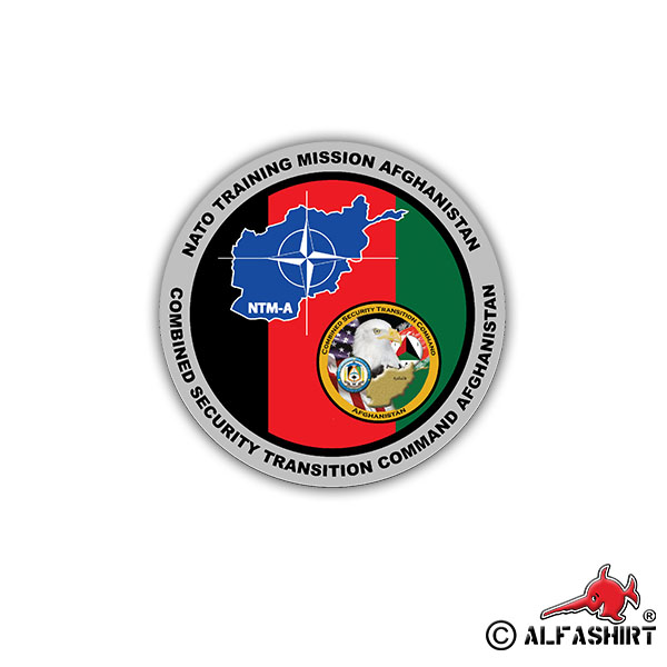 Sticker NATO Training Mission Afghanistan Combined Security 7x7cm A1753