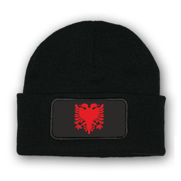 Mütze/Beenie - Kosovo Albaner Doppelkopfadler UCK Kfor Land Soldaten - #10336 m 