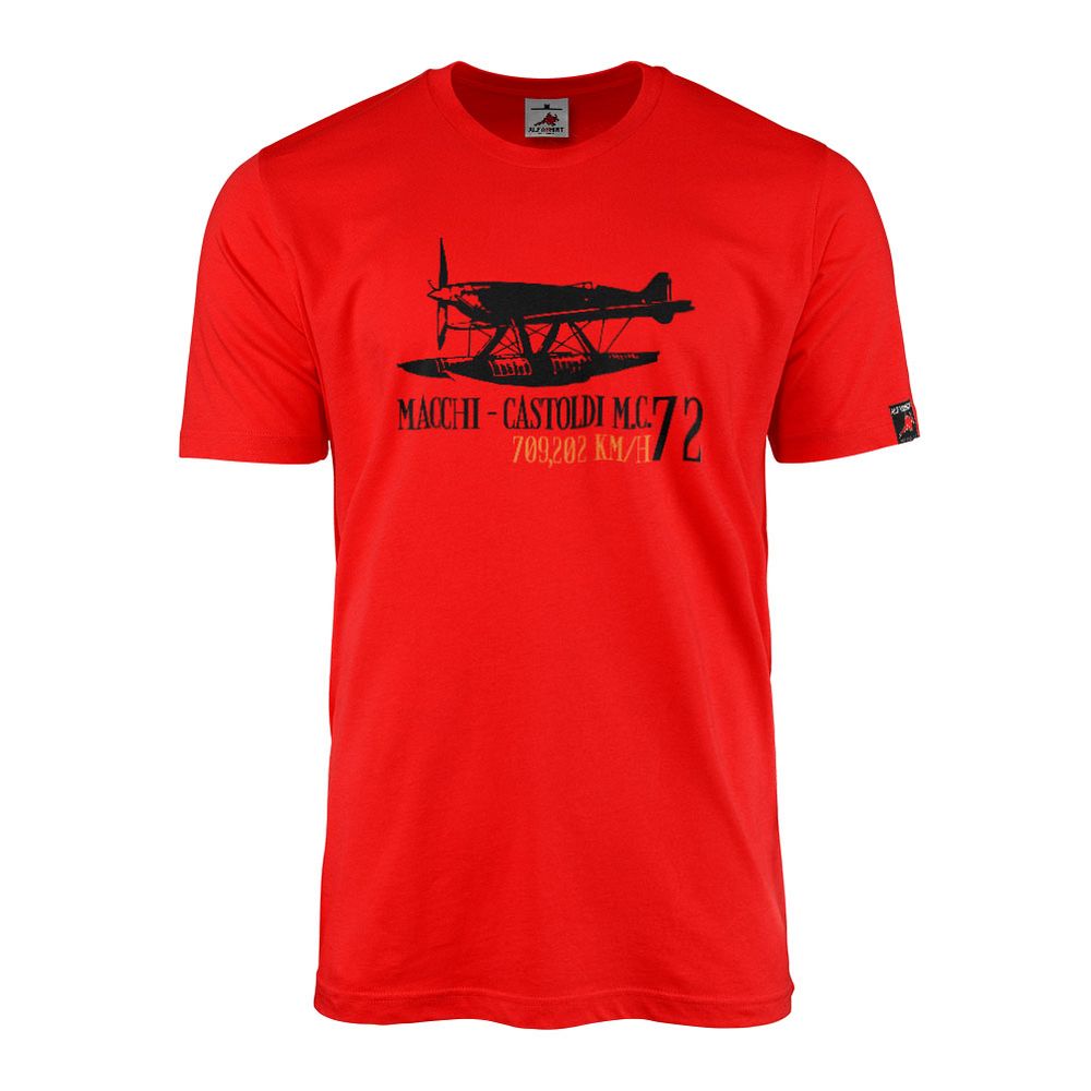Macchi-Castoldi MC 72 Flugzeug italienisches Wasserflugzeug - T Shirt #12285 