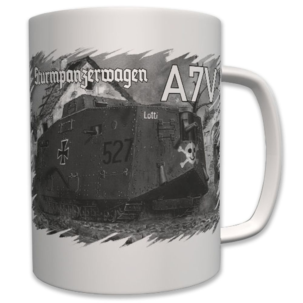 Sturmpanzerwagen A7V Panzer WK 1 Deutsche Armee - Tasse #6232