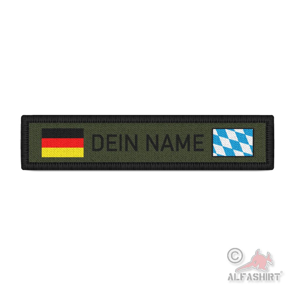 Patch oliv Flagge Fahne GER DE Deutschland Bundesland BY Bayern Bavaria #45381