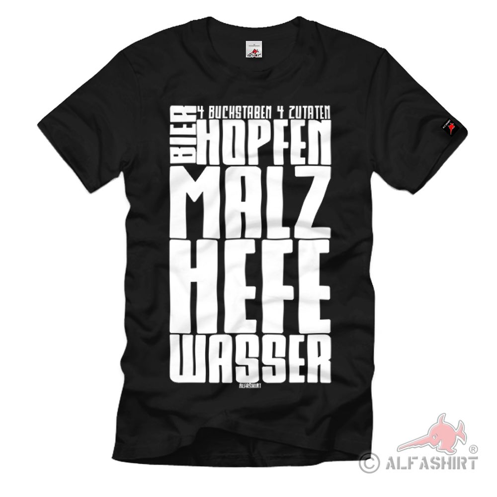 Bier T-shirt Alkohol Alk Beer Trinker Party Reinheitsgebot T-Shirt #35715