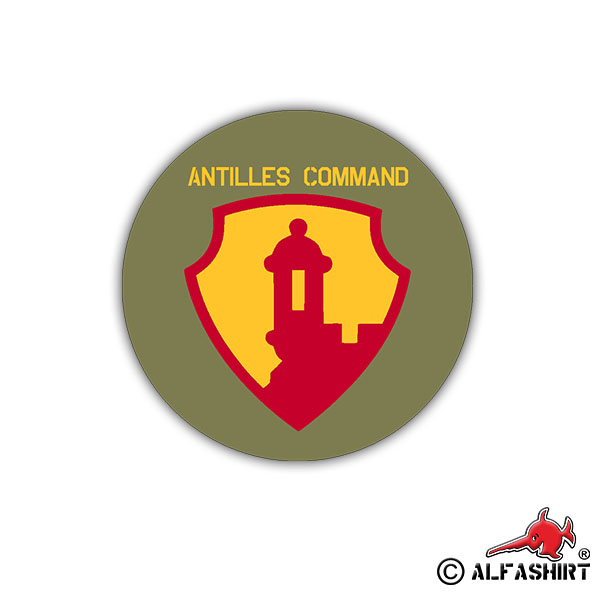 Sticker Antilles Command US Army Air Force USA America 7x7cm A1192