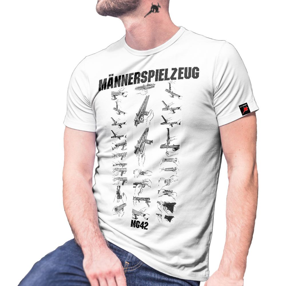 MG42 Männerspielzeug Maschinengewehr 42 Zerlegen  Zusammensetzen T Shirt #29066