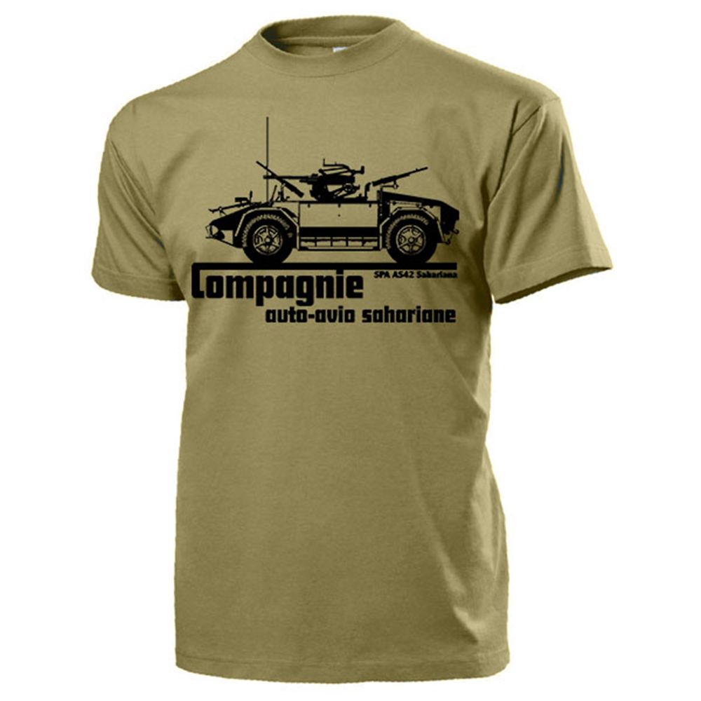 Compagnie auto-avio sahariane SPA AS42 Sahariana Africa T-Shirt_#14203