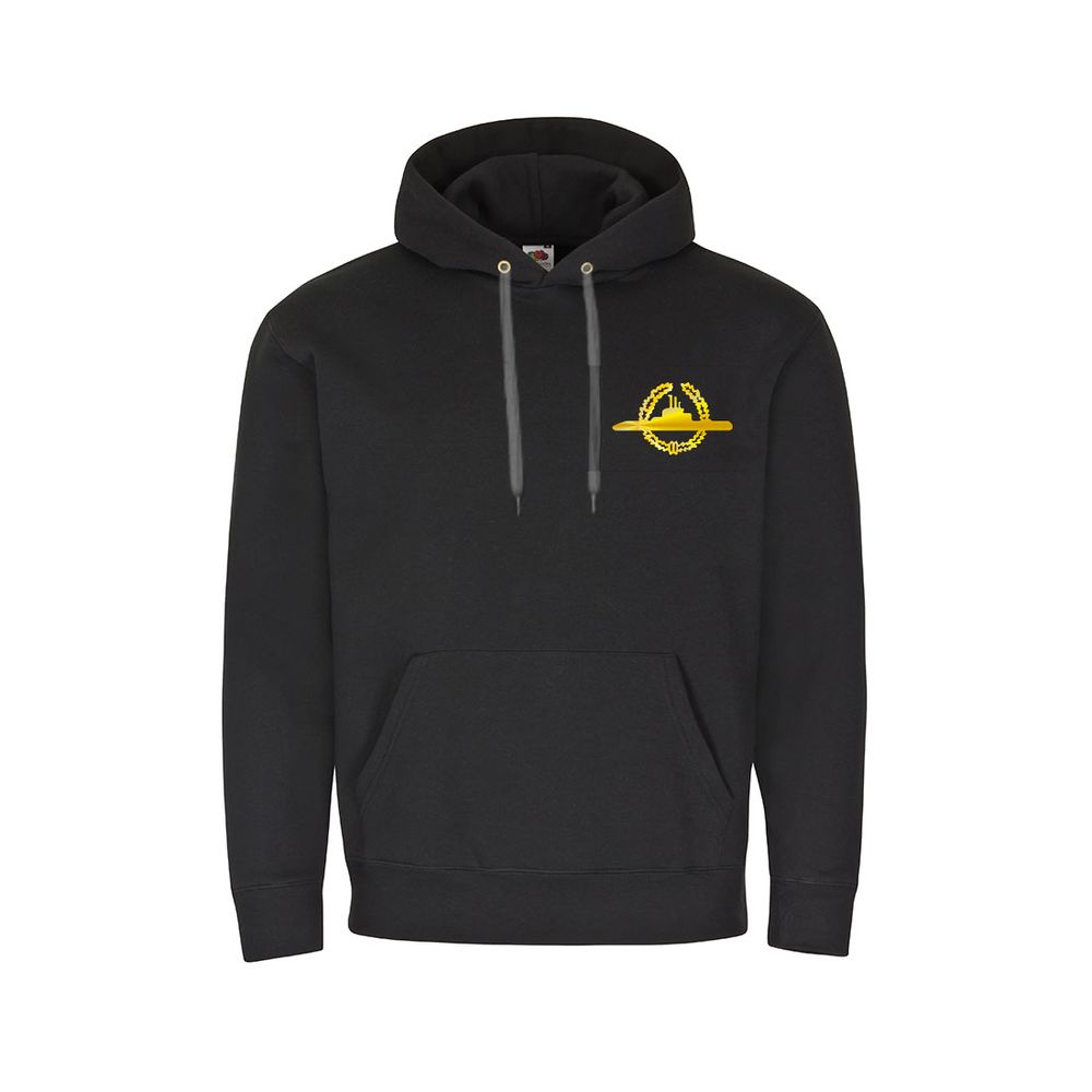 Hoodie submarine badge GOLD activity badge Marine Bundesmarine # 34677