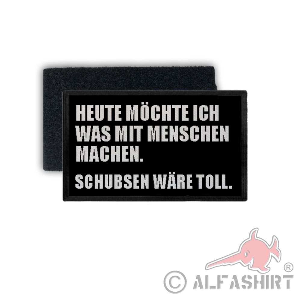 Patch what would push with people would be great Fun Work Profession Office 7.5x4.5cm # 34360