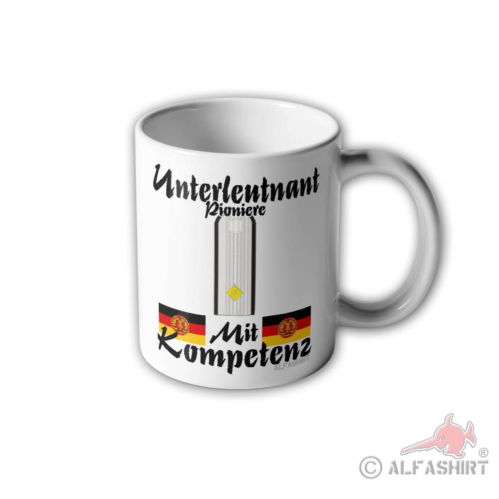 GDR Second Lieutenant with Competence Pioneers Germany Shoulder Valve # 31004