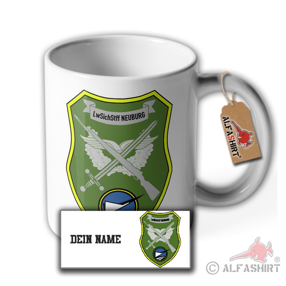 Tasse LwSichStff Neuburg Fliegerhorst Bundeswehr Luftwaffe Donau #36226