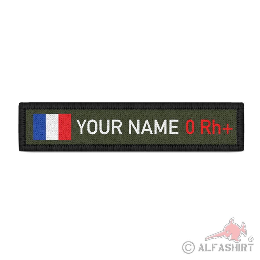 Nome Tag Francia Gruppo sanguigno Francia Unità Nome personalizzato # 38222