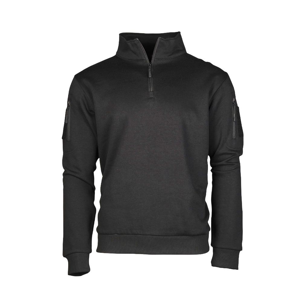 Tactical Multifunktionspullover Sweatshirt Zipper Klettflächen Einsatzkleidung