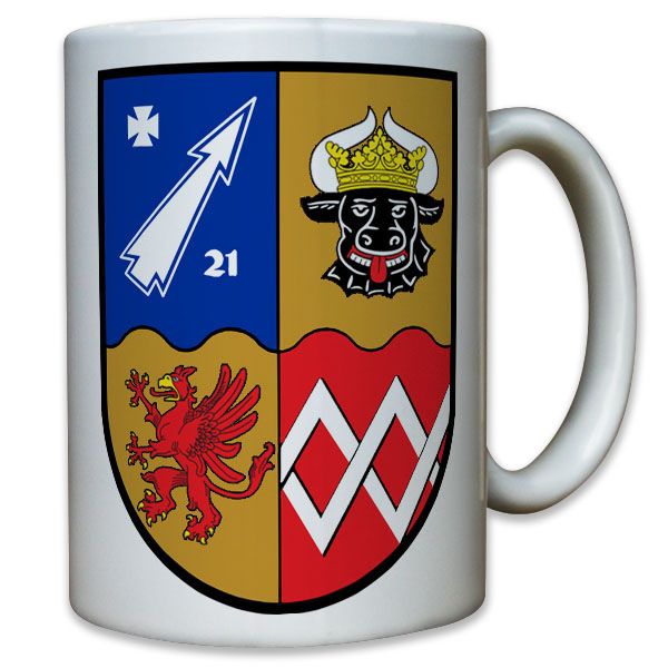 Wappen Flarak 5 21 Flugabwehr Raketen Kompanie Bataillon Schützen - Tasse #11810