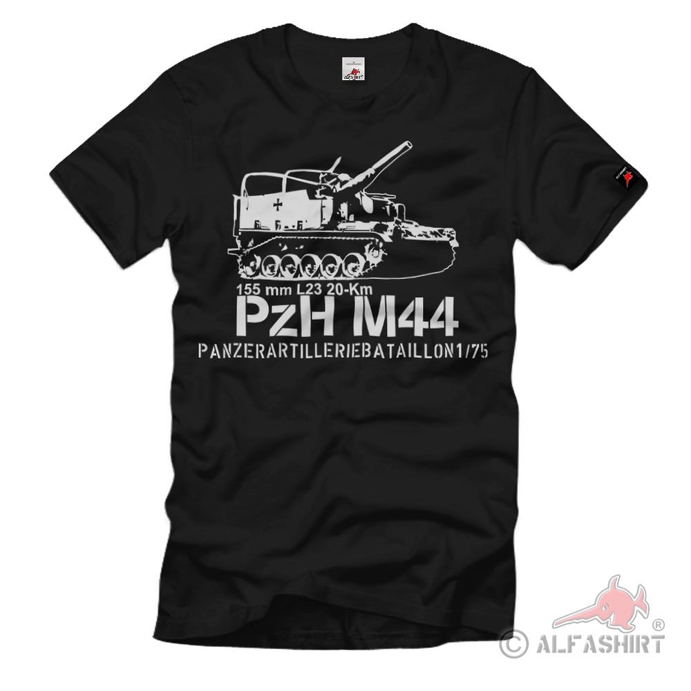 PzH M44 1 PzArt Btl 75 Achim Baden Panzerhaubitze Artillerie BW T-Shirt #35126