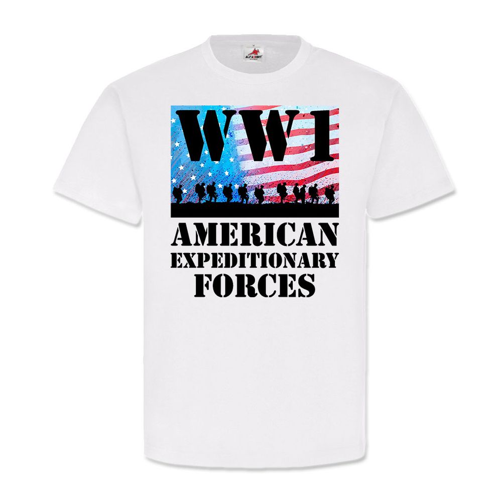 American Expeditionary Forces WW1 AEF US Army Amerikanisch T-Shirt#23125
