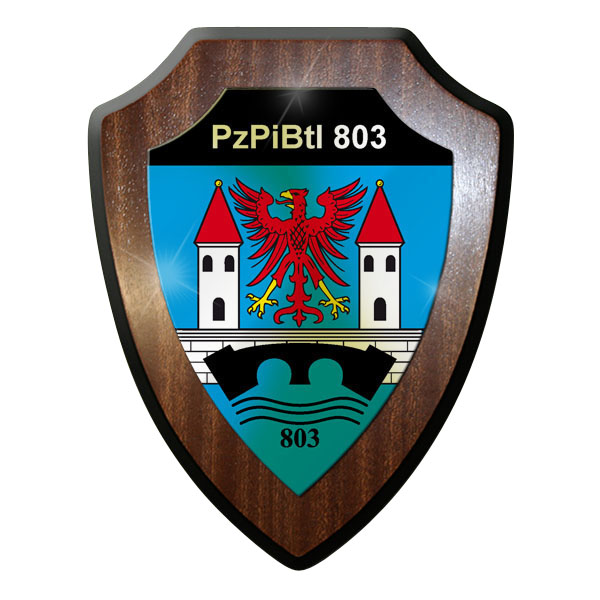Wappenschild PzPiBtl 803 Bundeswehr Panzerpionierbataillon Wappen #11700