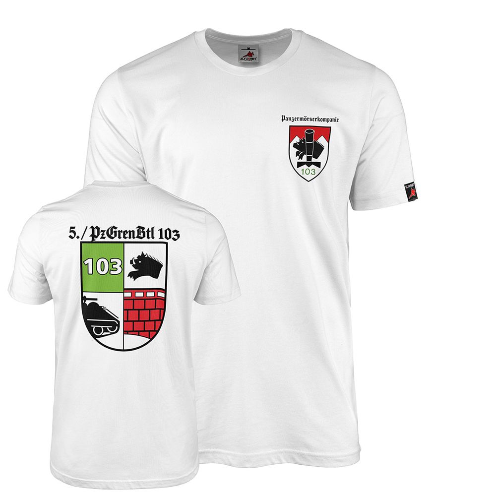 T-Shirt 5 PzGrenBtl 103 Kompanie Panzergrenadierbataillon #47941