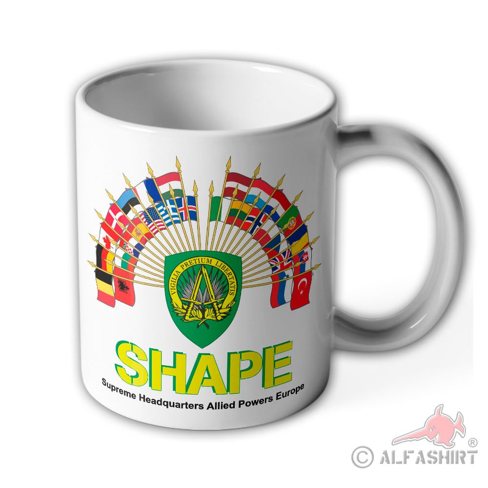 Tasse NATO SHAPE Supreme Headquarters Allied Powers Europe Casteau #39706