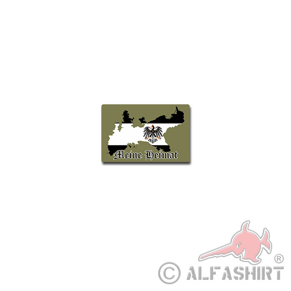 Preußen meine Heimat Aufkleber Sticker Ostsee Pommern Polen Umriss 11x7cm#A4033