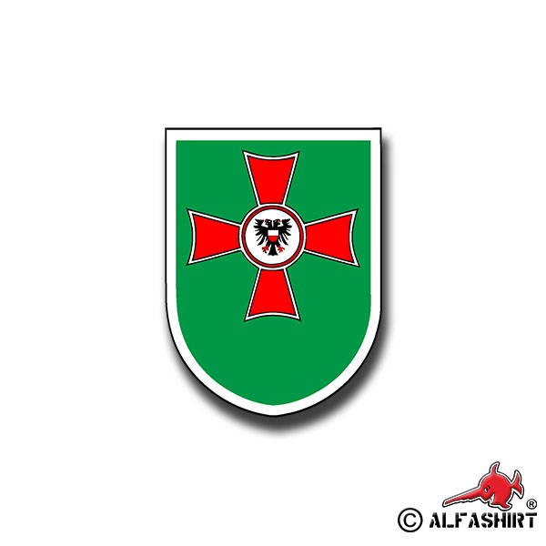 Sticker PzGrenBtl 172 Coat of Arms Grenadier Battalion 7x5cm A1037