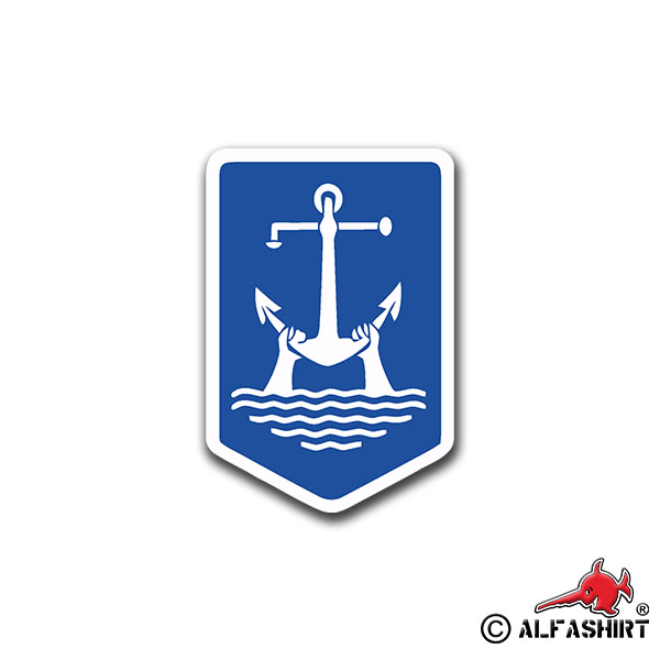 Aufkleber/Sticker Flottiglia MAS Wappen italienische Marine 7x5cm A1041