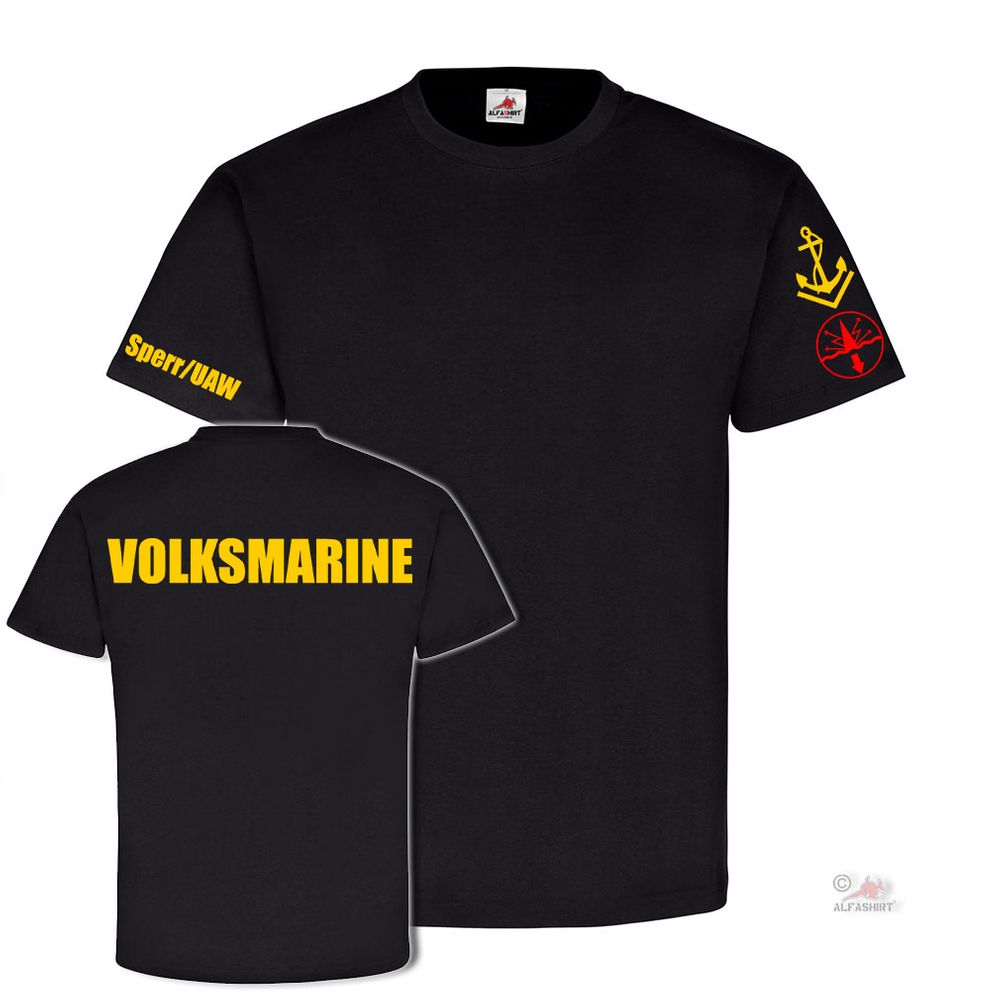 Volksmarine Funkmess Obermaat Sperr UAW NVA Marine DDR T Shirt #18551