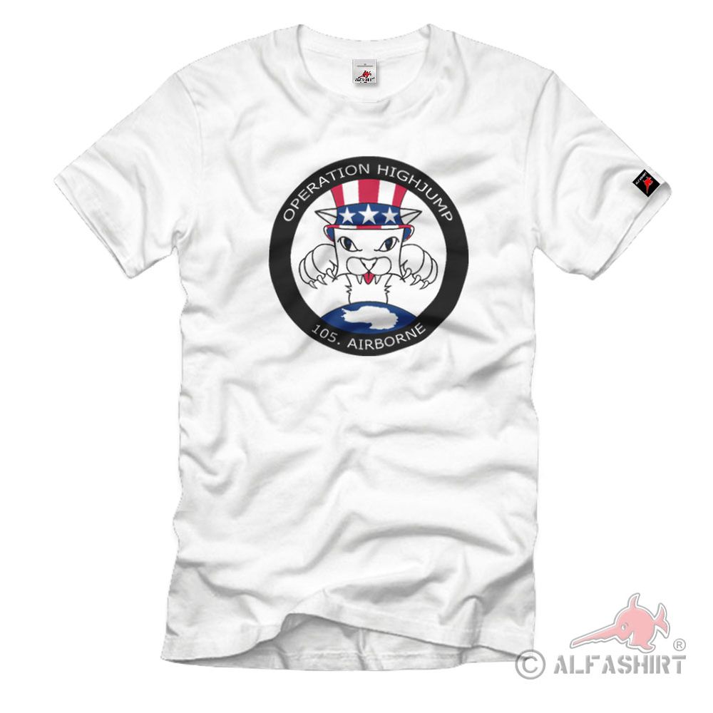 Operation Highjump 105th Airborne US Marine Army Navy Antarctica - T Shirt # 1045