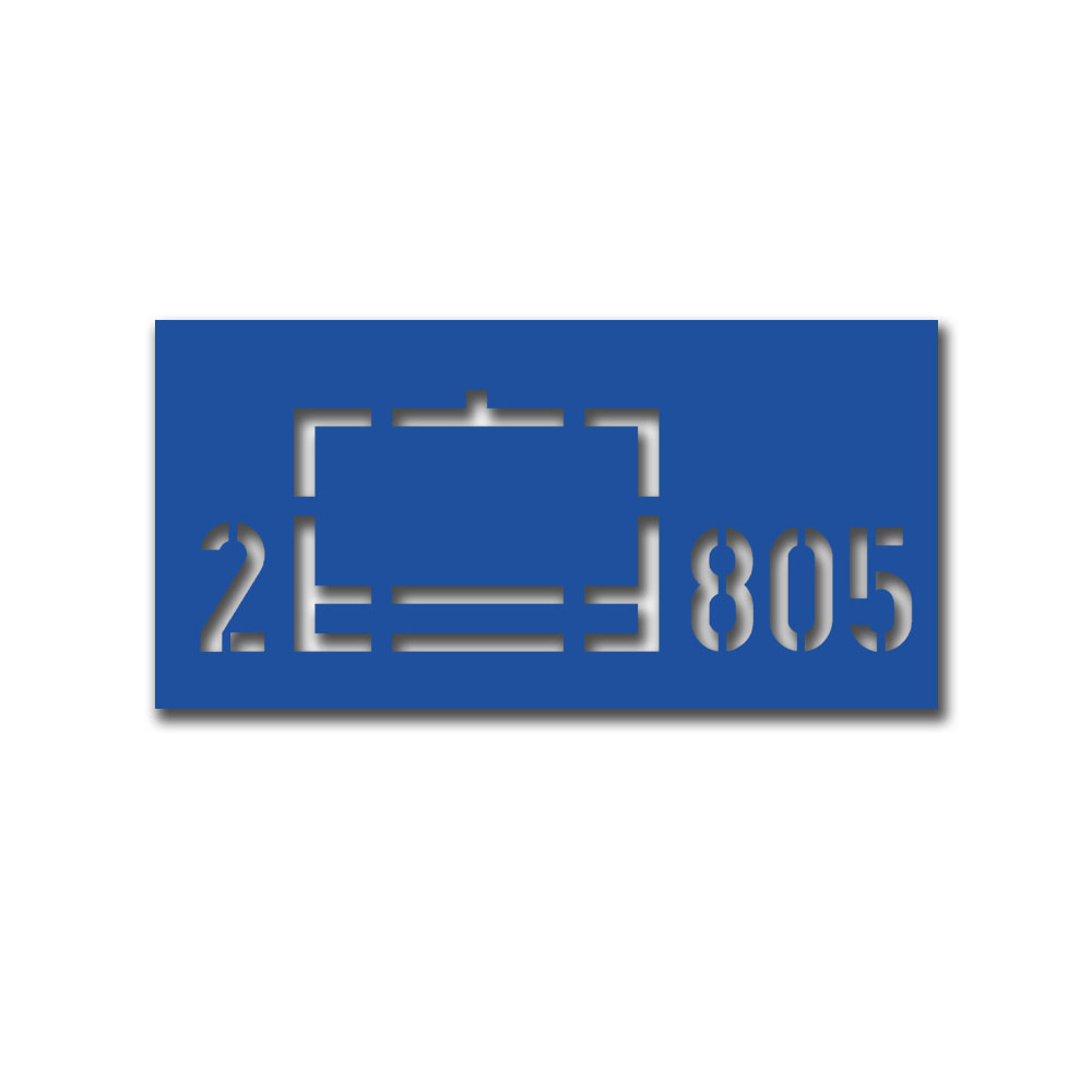 Painting template sticker tactical sign 2 company NRW 27x10cm #A6258