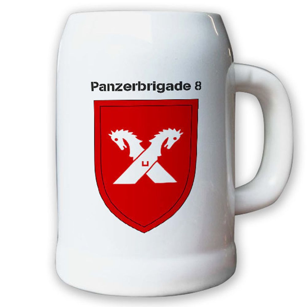 Krug / Bierkrug 0,5l -10.Bierkrug Panzerbrigade8 PzBrig8 Brigade #12974