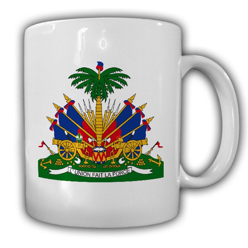 Republik Haiti Wappen Emblem Repiblik d Ayiti Kaffee Becher #13502
