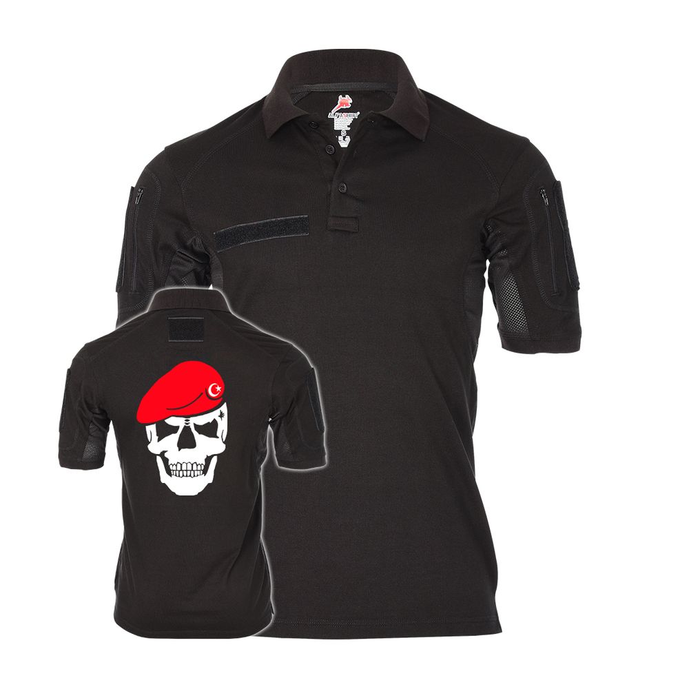 Tactical Polo Türkei Barett Schädel Soldat Abzeichen Türkiye Einheit #33593