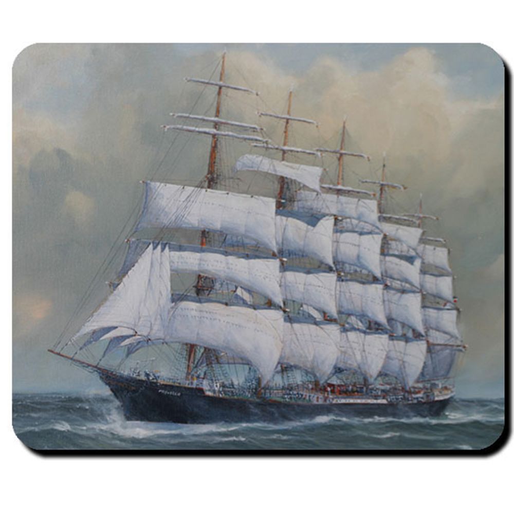 Segelschiff Schiff Preußen Fünfmastvollschiff Reederei F.Laeisz - Mauspad #8583 