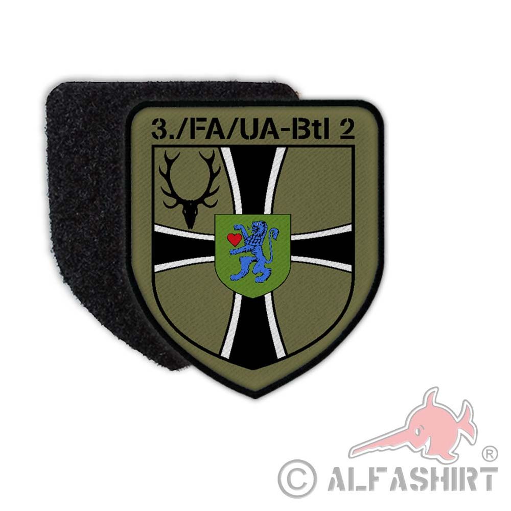 Patch 3 FA-UA Btl 2 Velcro Uniform Badge Bückeburg Sergeant # 35574