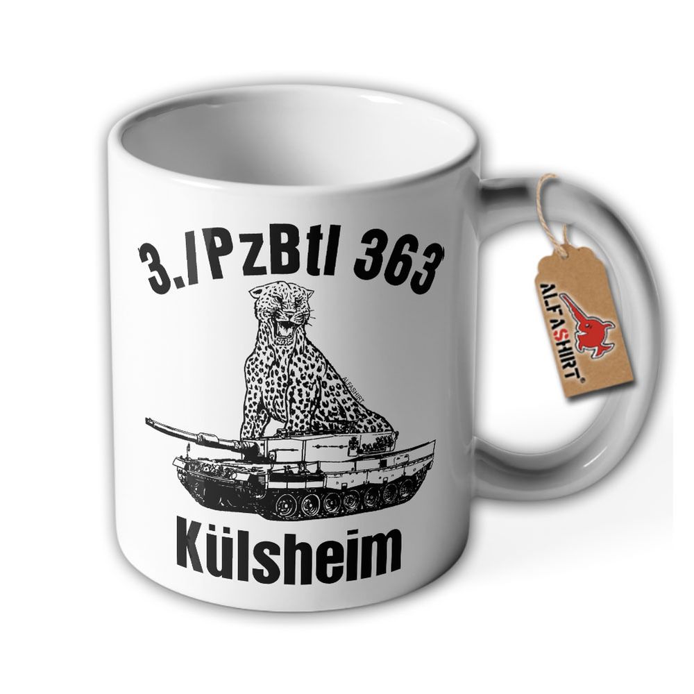 Tasse 3 PzBtl 363 Külsheim Leopard 2A4 Panzer Leo BW Raubkatze Kompanie #23388