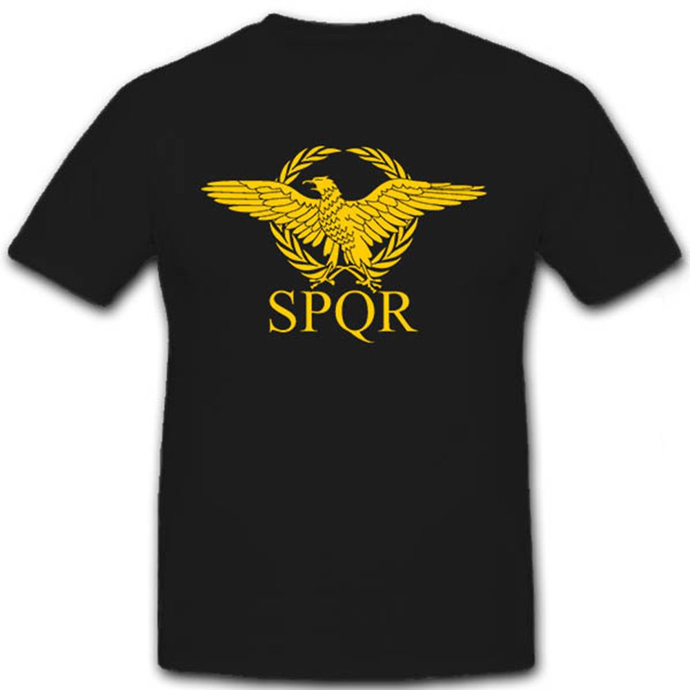 SPQR römische Legion Adler Standarte Wappen Senatus Populusque - T Shirt #7365